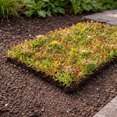 COVERGREEN® Sedum bodembedekker plantenmat (38 x 57 cm)